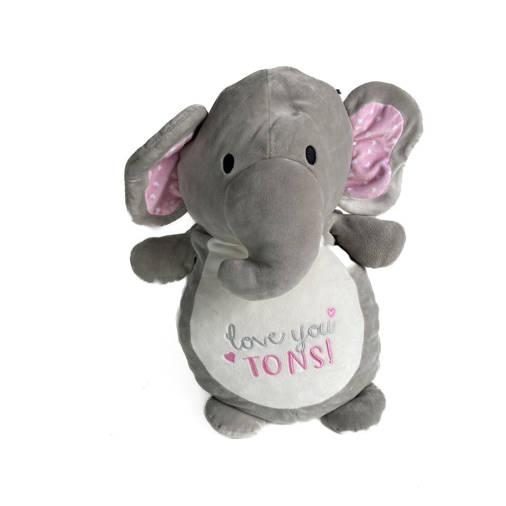 SQUISHMALLOW 2021 Hug Mees Elephant ELI 18" Plush Love You Tons Valentine